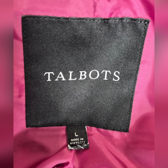 Talbots Quilted Barn Jacket - Raspberry Pink - L - Picture 7 of 9